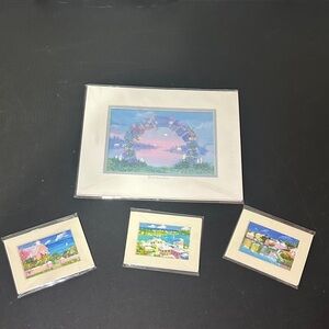 Diana Higginbotham Bermuda water color set of 4